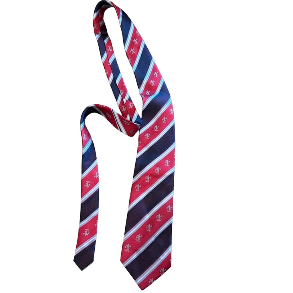 Disney Parks Tie Red And Blue Mickey Mouse Stripe